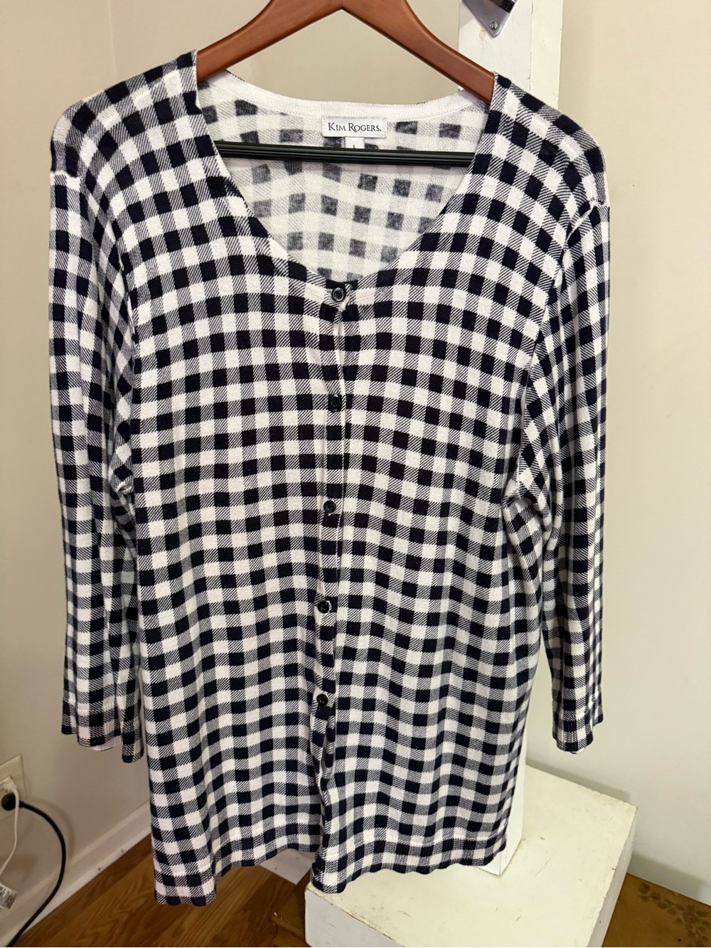 Kim Rogers Checkered Cardigan - Picture 4 of 7